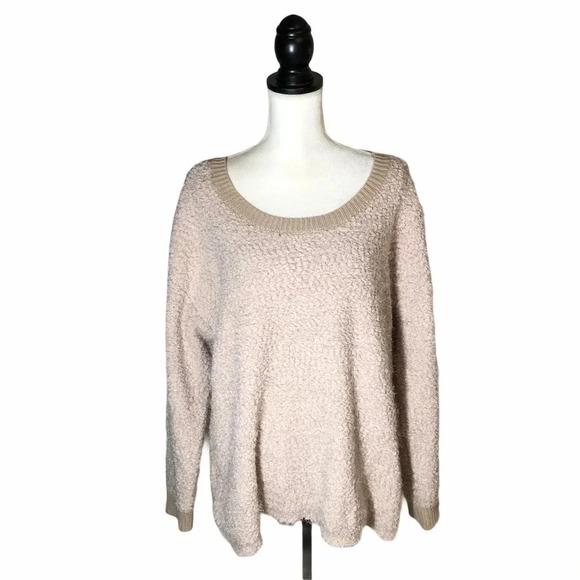 Torrid FINAL PRICE 🌺 Fuzzy Eyelash Knit Popcorn Pullover Crewneck Cozy Sweater - Picture 2 of 9